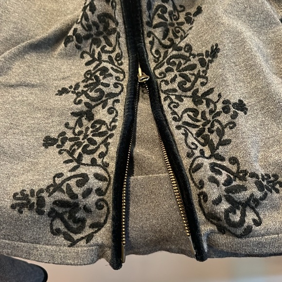 Cabi Gray Zip Up Cardigan Sweater style 720 - Picture 7 of 7